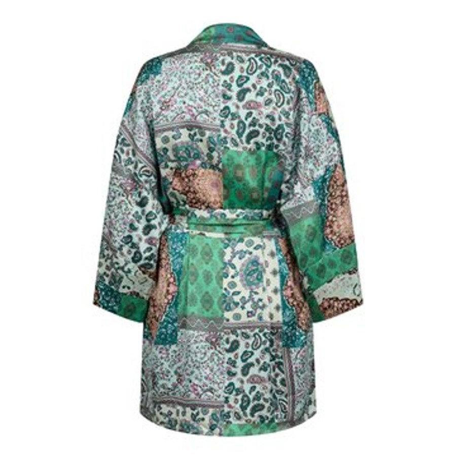 Cardigans Liberté essentiel | Liberte - Patty Kimono - Green Patchwork