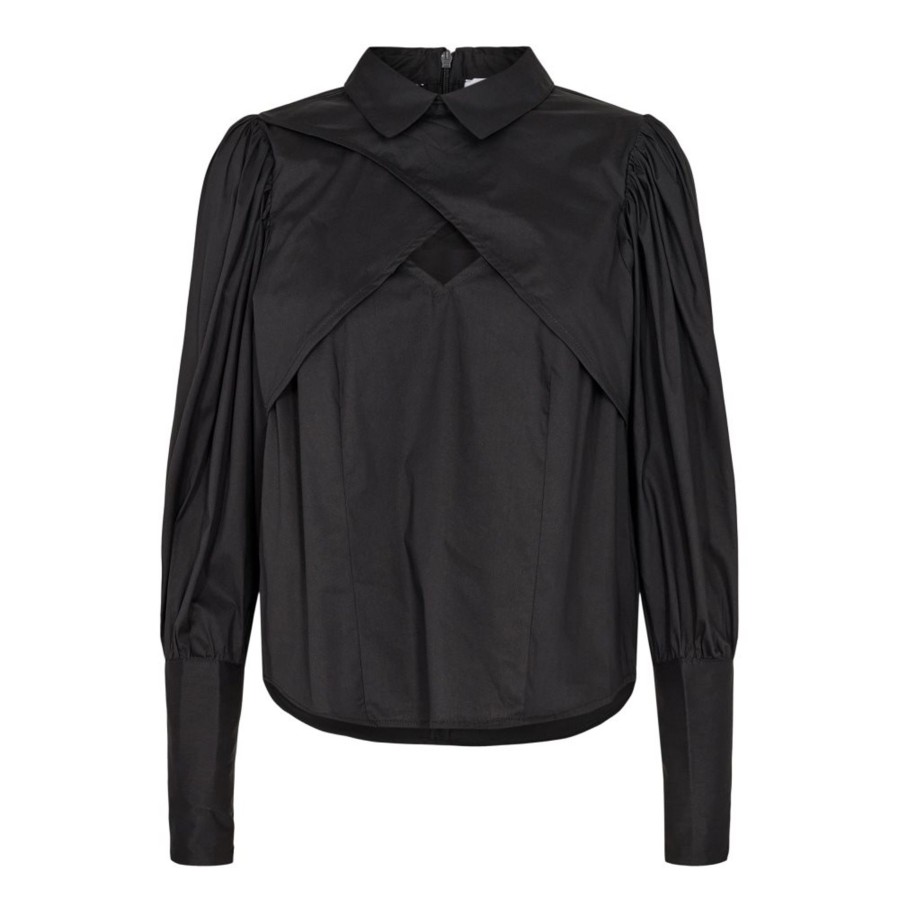 Bluser Co Couture | Co' Couture - Annah Cut Out Blouse - Sort