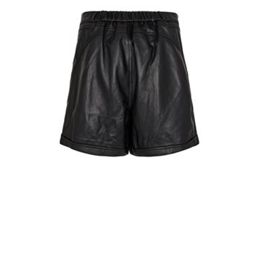 Shorts GOSSIA | Gossia - Thilla Leather Shorts - Sort