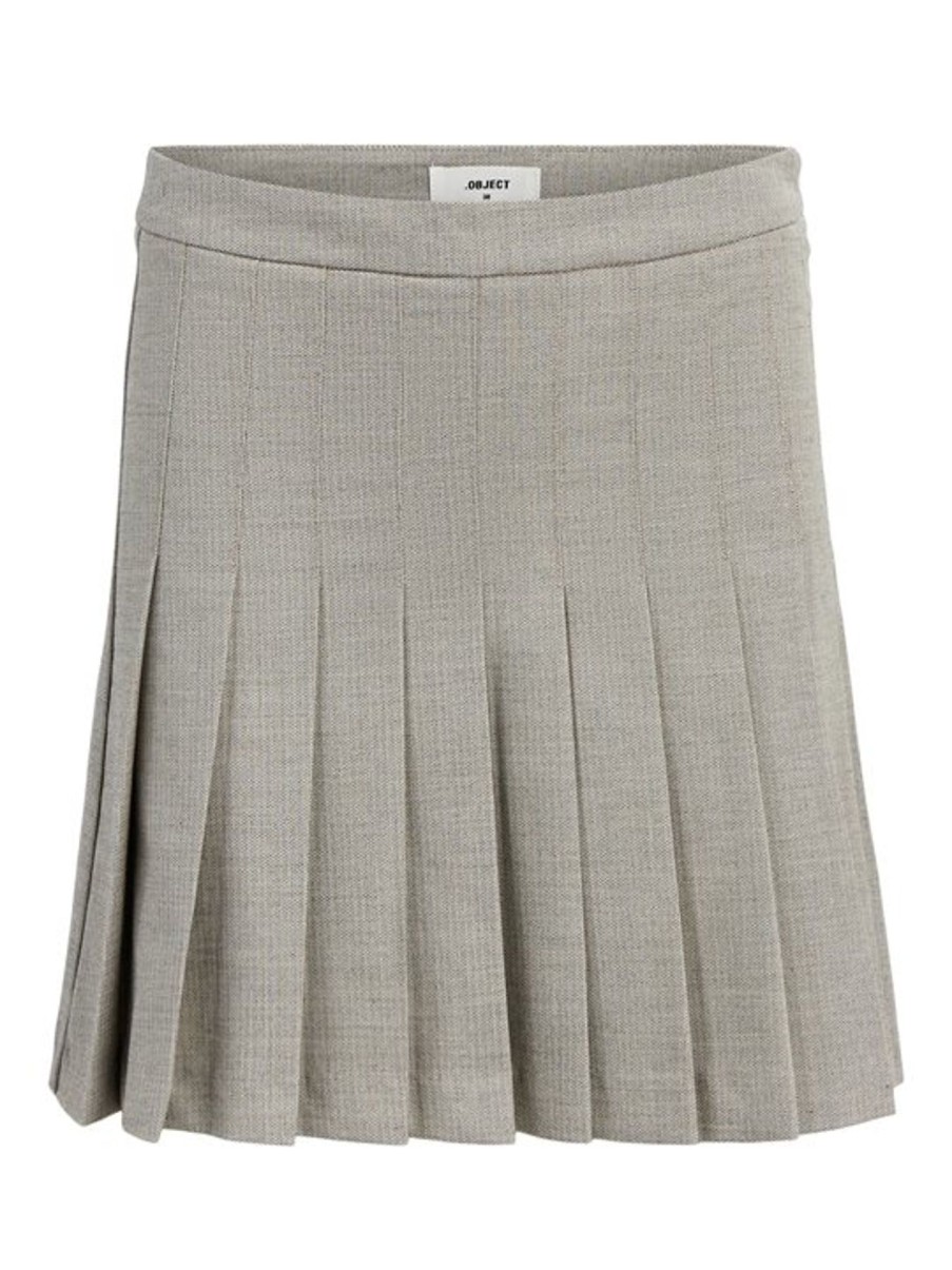 Nederdele Object | Object - Coca Mw Short Skirt - Light Grey Melange