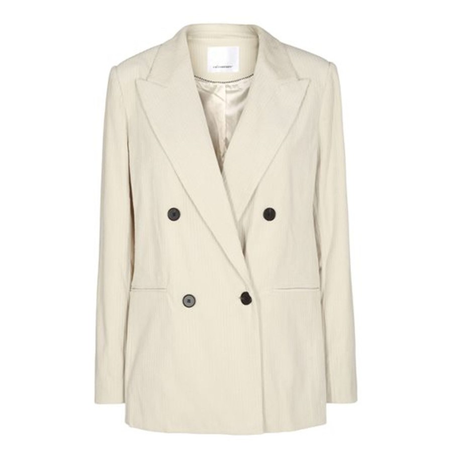 Blazer Co Couture | Co' Couture - Highlow Corduroy Oversize Blazer - Bone