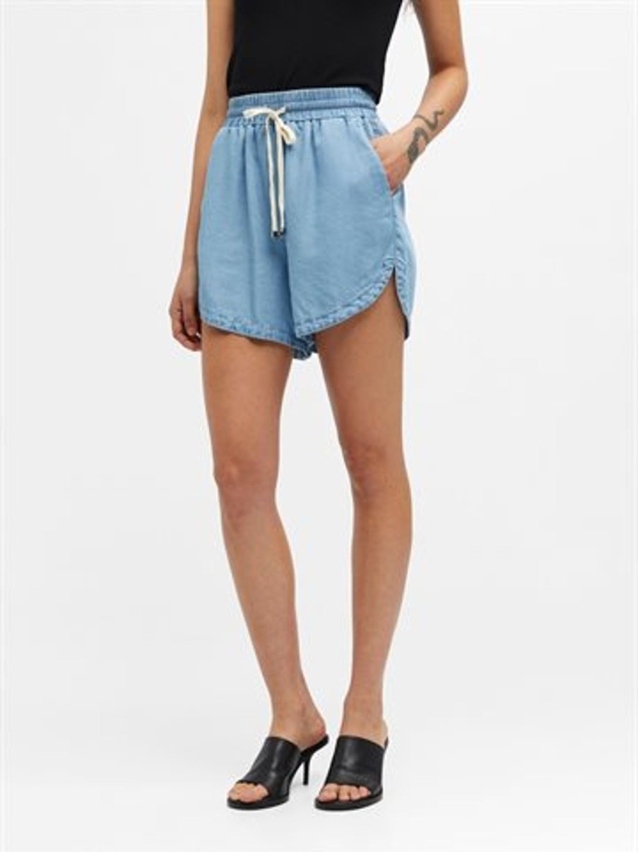 Shorts Object | Object - Paula Mw Denim Shorts - Lysebla