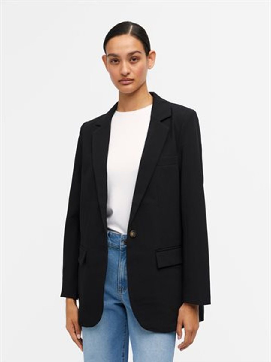 Blazer Object | Object - Sigrid Ls Blazer Noos - Sort