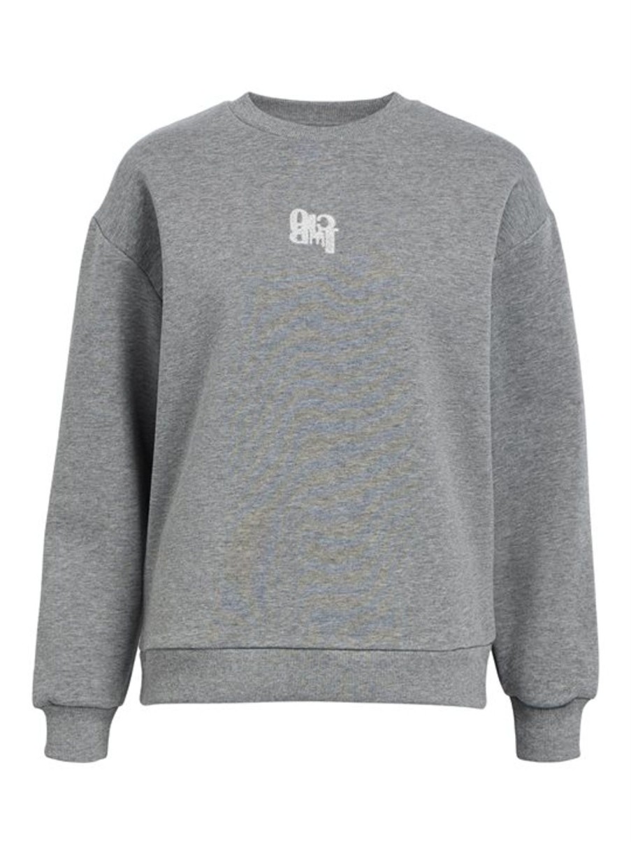 Sweatshirt Object | Object - Rora Ls Boxy Sweatshirt - Gra