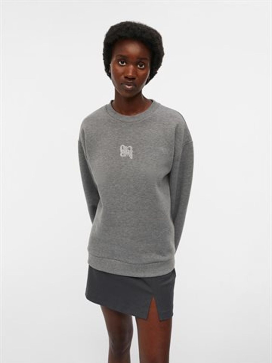 Sweatshirt Object | Object - Rora Ls Boxy Sweatshirt - Gra