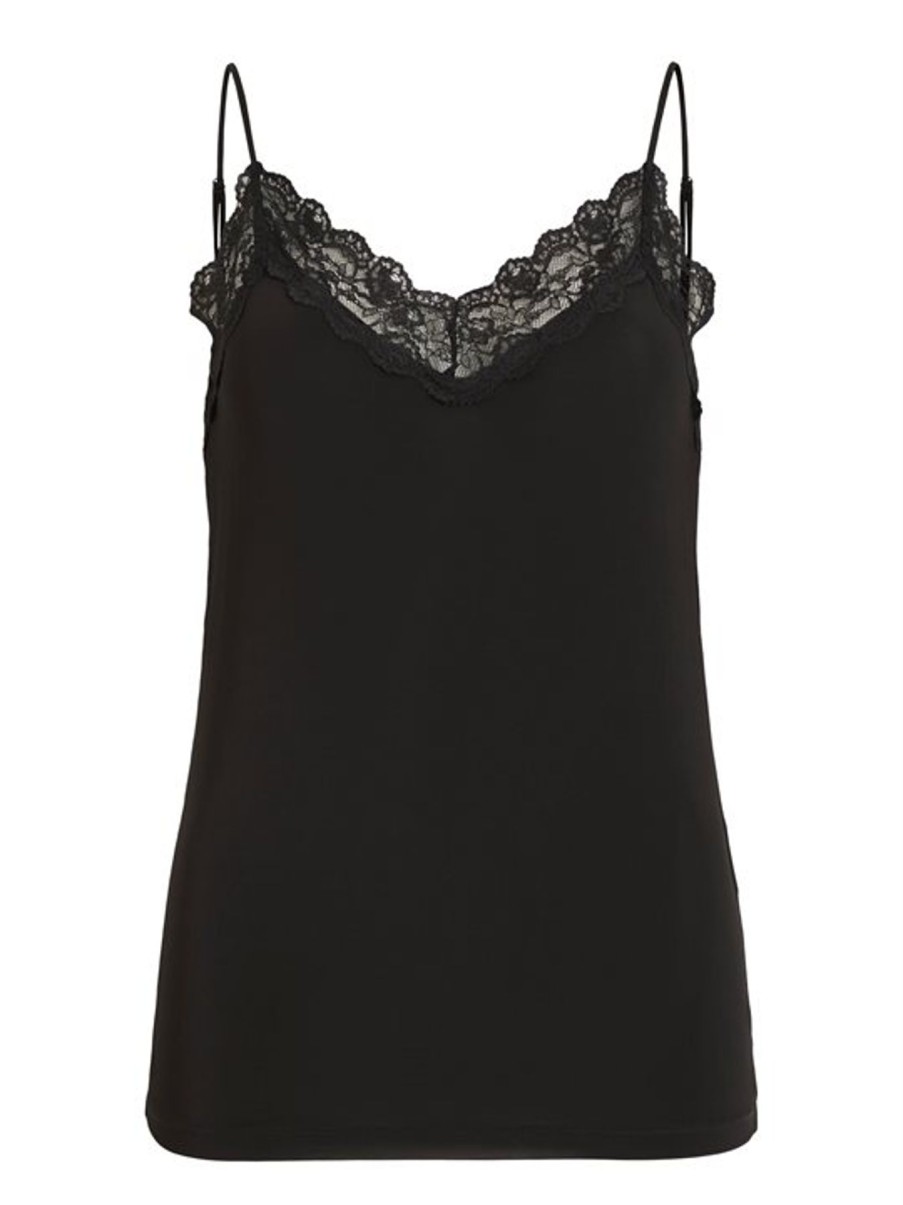 Toppe Object | Object - Leena New Lace Singlet - Sort