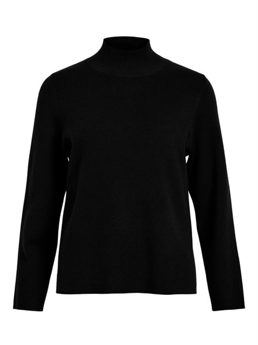 Strik Object | Object - Reynard Square Sleeve Pullover - Sort