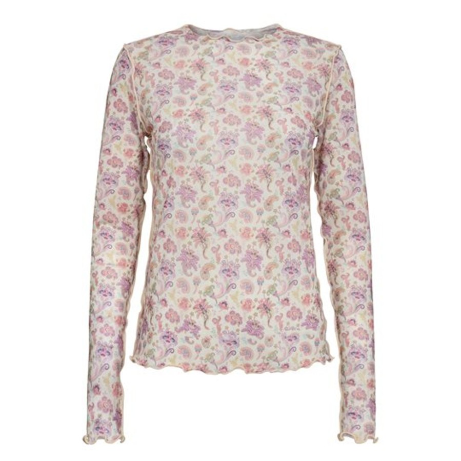 Toppe Liberté essentiel | Liberte - Mesh Top - Creme Rose Paisley