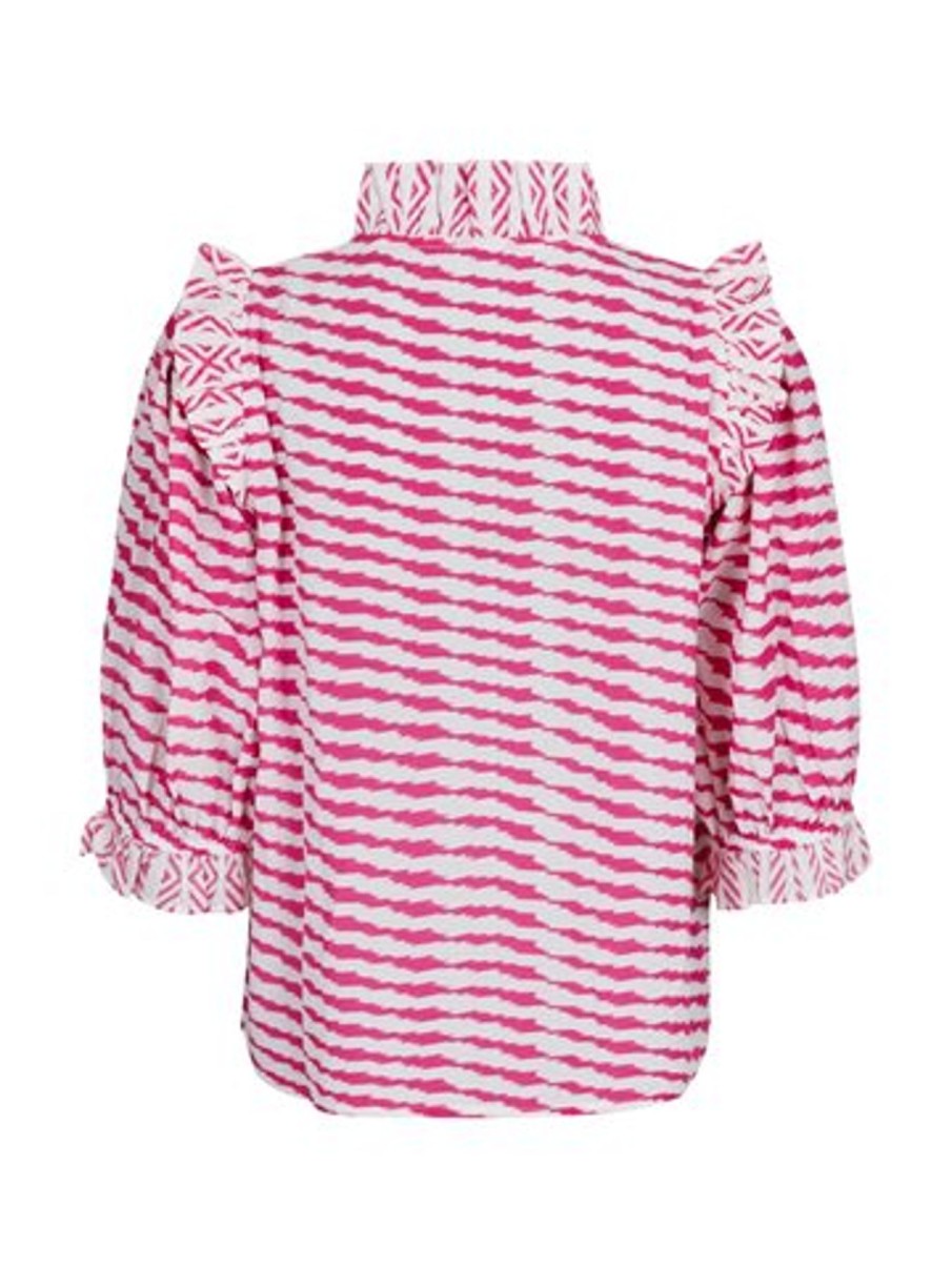 Skjorter Copenhagenshoes | Neo Noir - Chacha Graphic Blouse - Pink