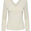 Toppe Prepair | Y.A.S - Lori Ls Lace Top - Beige