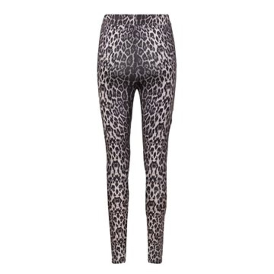 Leggings Object | Liberte - Lotus Leggings - Grey Black Leo