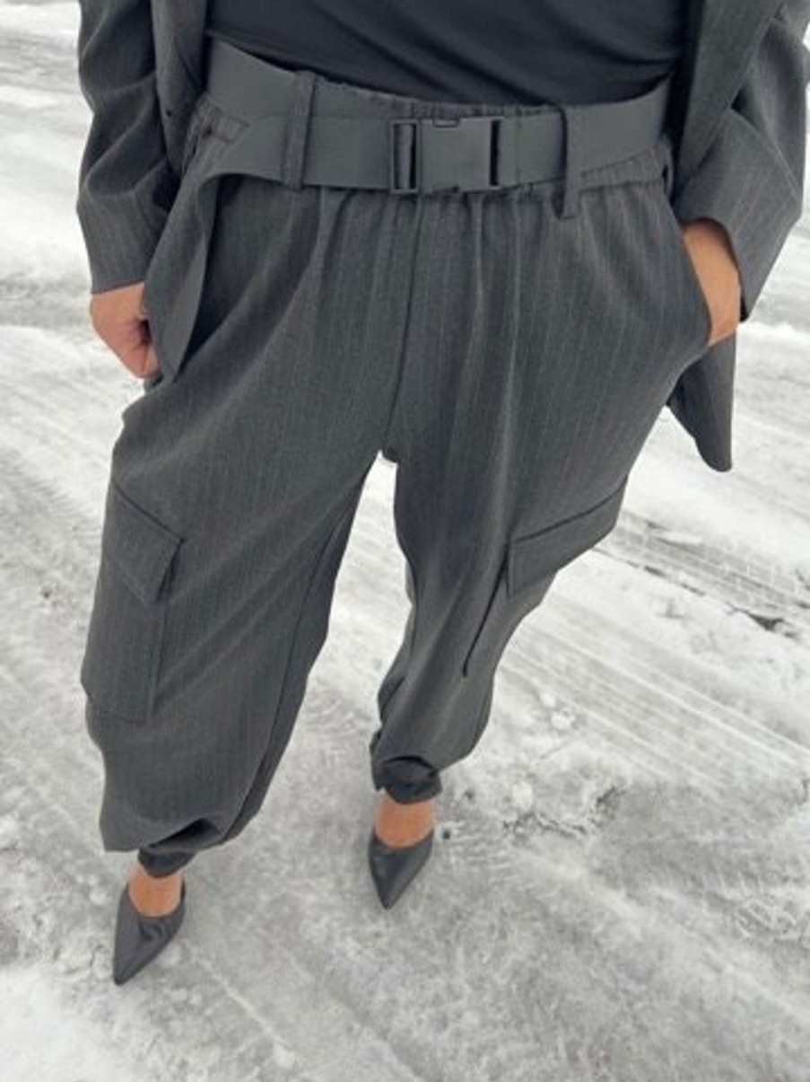 Bukser GOSSIA | Gossia - Ania Pants - Dark Grey