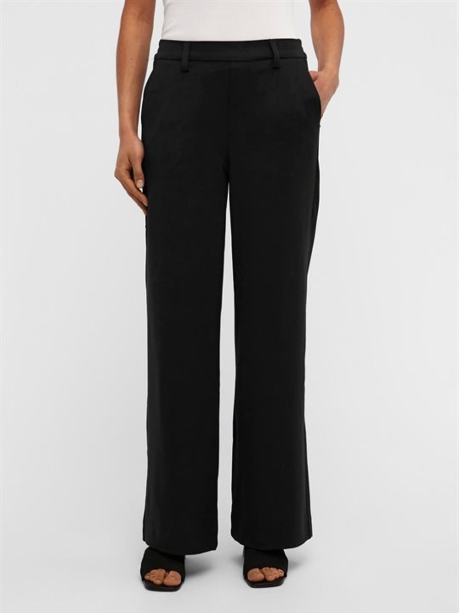 Bukser Object | Object - Lisa Wide Pant - Sort