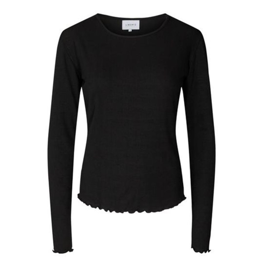 Bluser Liberté essentiel | Liberte - Natalia Ls Round Neck Blouse - Black