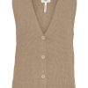 Veste Moves | Object - Malena Sl Knit Vest - Fossil