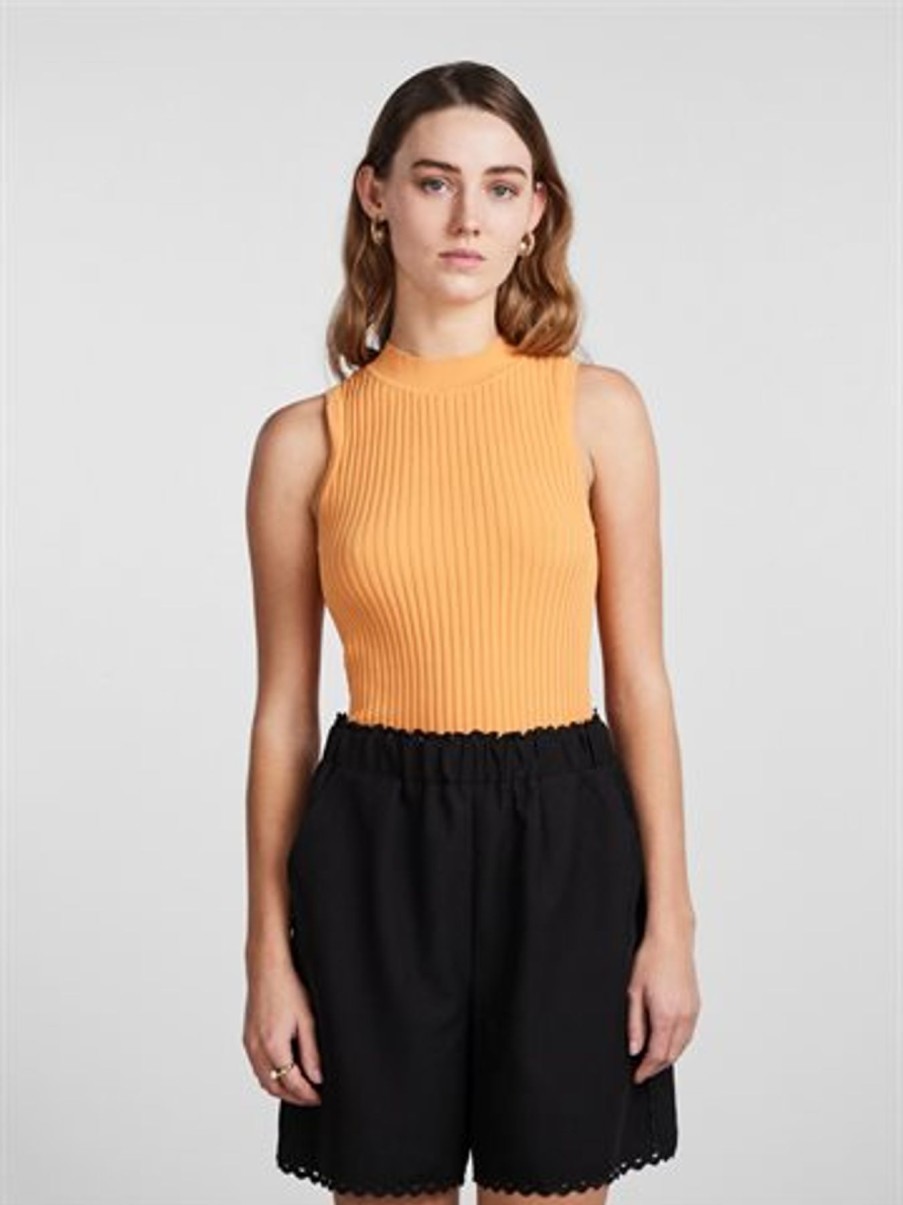 Toppe Co Couture | Y.A.S - Tanki Sl Knit Top - Orange