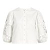 Toppe Object | Object - Caro 2/4 Embroided Top - Hvid