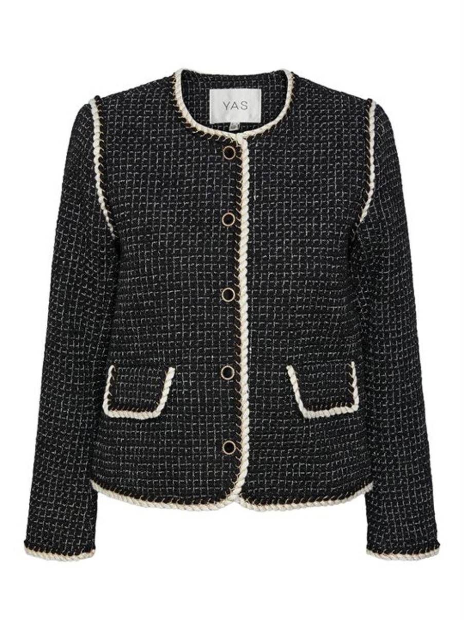 Cardigans Co Couture | Y.A.S - Clema 7/8 Blazer Jacket - Sort