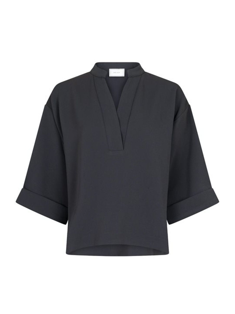 Bluser Neo Noir | Neo Noir - Luma Crepe Blouse - Gra