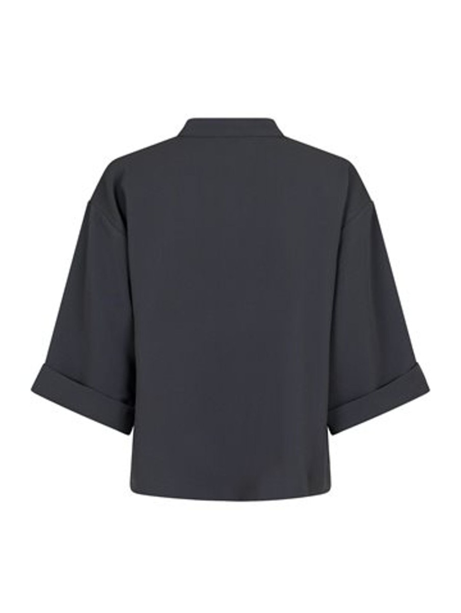 Bluser Neo Noir | Neo Noir - Luma Crepe Blouse - Gra