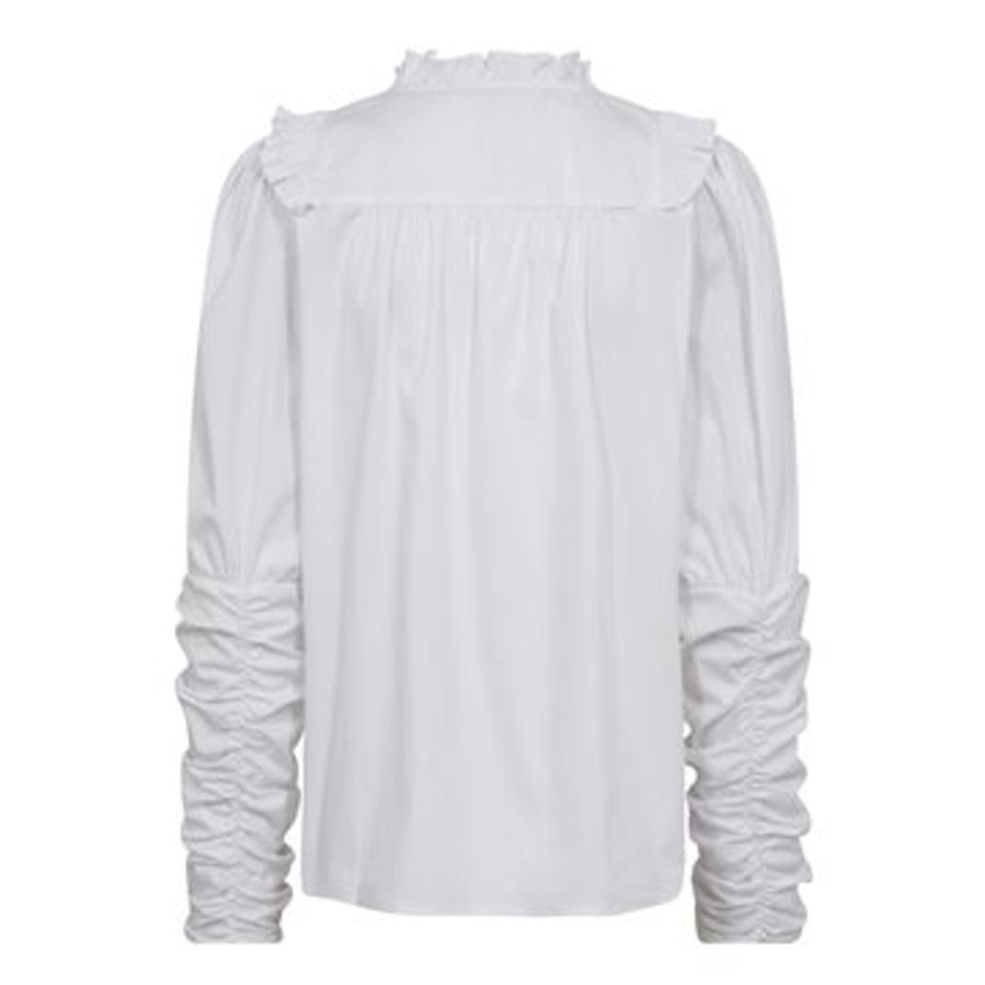 Skjorter Y.A.S | Co' Couture - Mandy Smock Frill Shirt - Hvid