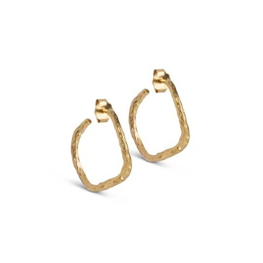 Accessories Enamel | Enamel - Sway Hoops - Guld