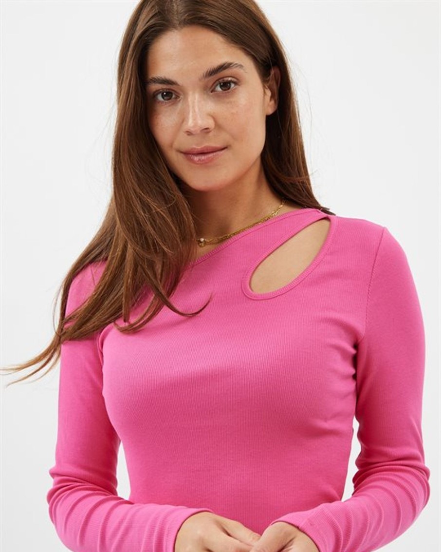 Toppe Moves | Moves - Luvie Ls Bluse - Pink