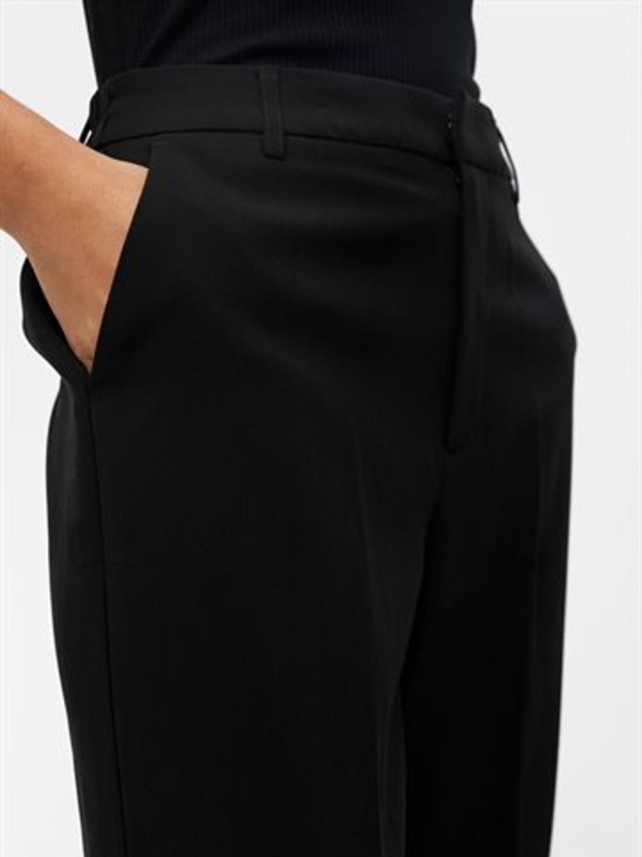 Bukser Object | Object - Sigrid Hw Casual Pant - Black