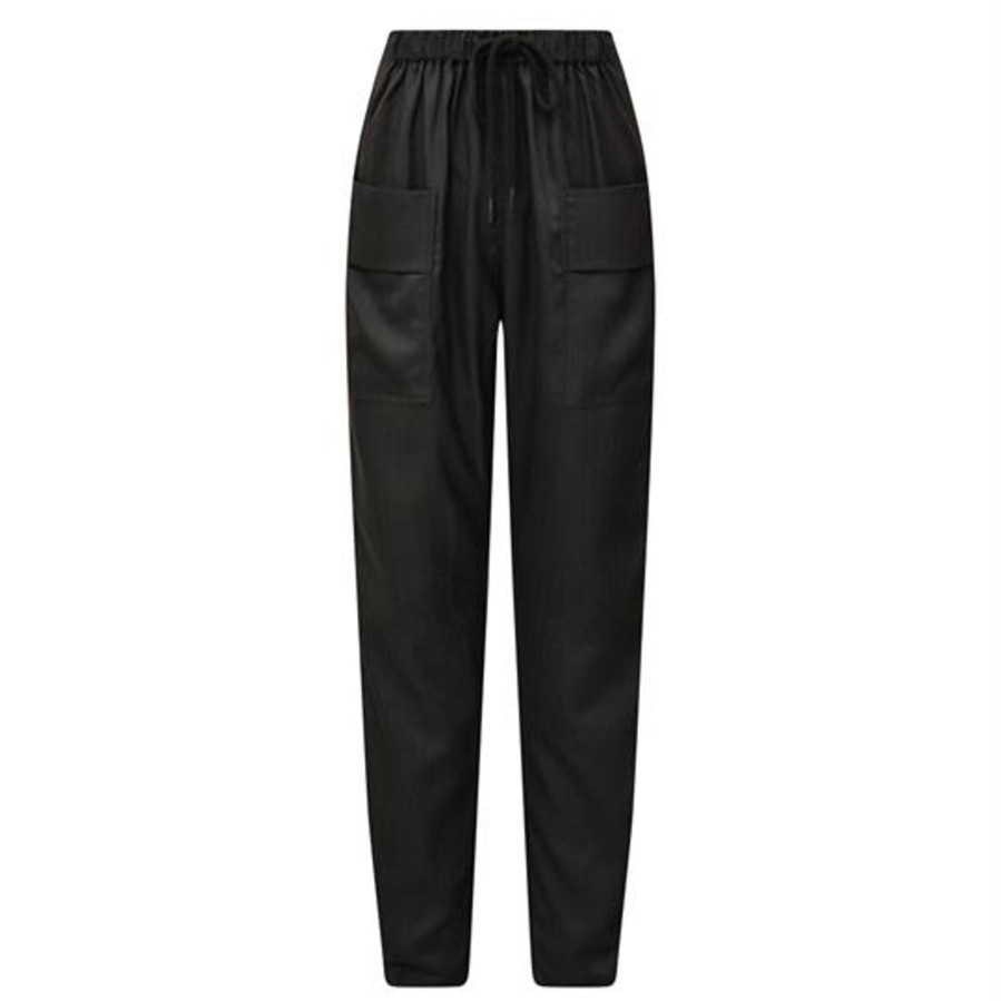 Bukser GOSSIA | Gossia - Thilla Herringbone Pant - Sort