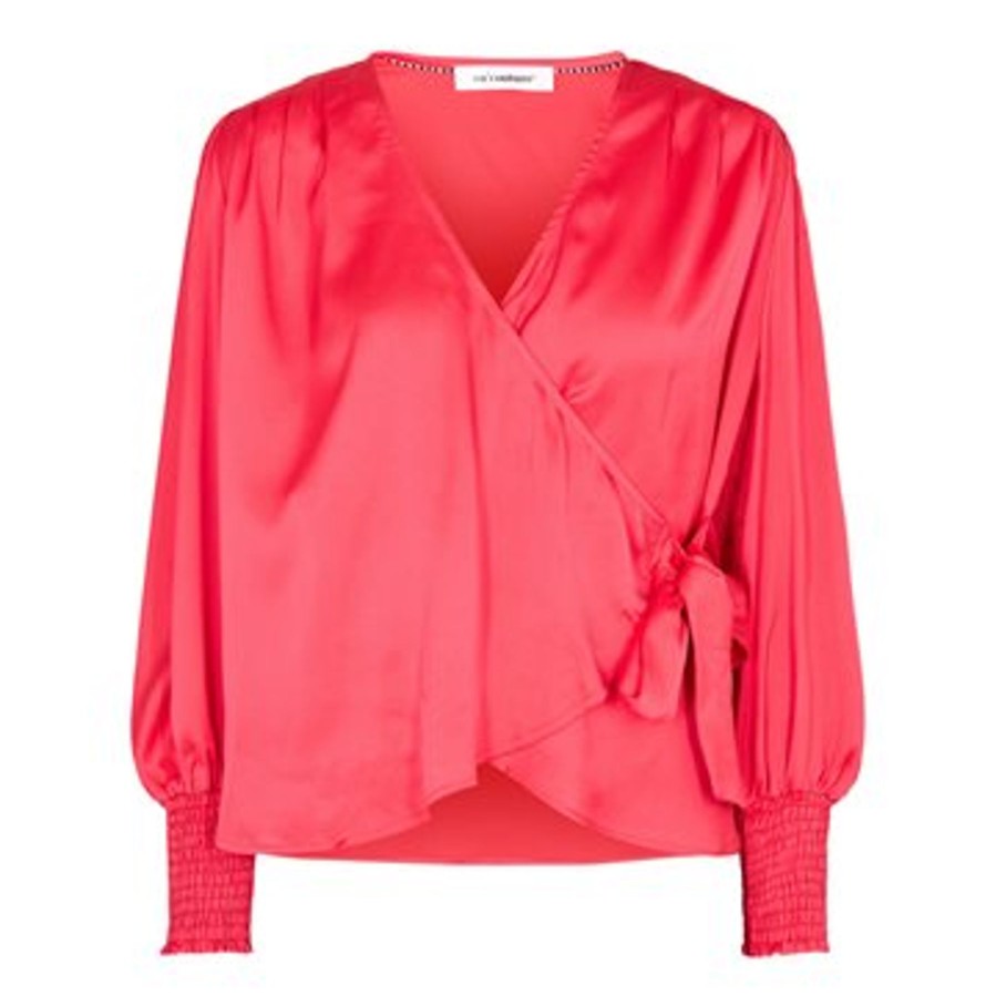 Toppe Co Couture | Co' Couture - Leika Wrap Blouse - Flame