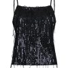 Toppe Liberté essentiel | Neo Noir - Reganna Sequins Top - Sort