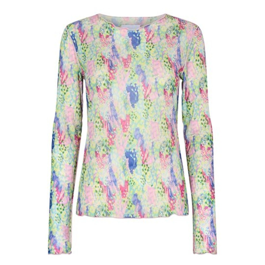 Toppe Liberté essentiel | Liberte - Mesh Top - Limegreen Pastel Leo