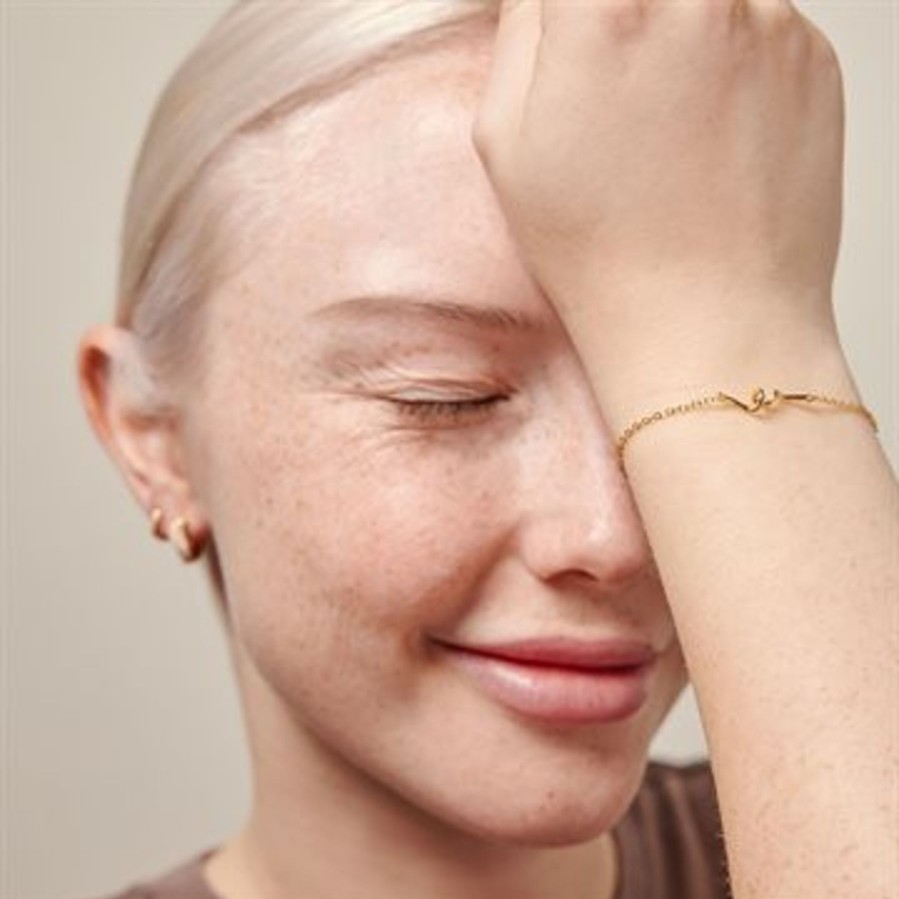 Accessories Enamel | Enamel - Twist Bracelet - Guld