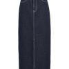 Nederdele GOSSIA | Object - Lea Mw Denim Long Skirt - Morkebla