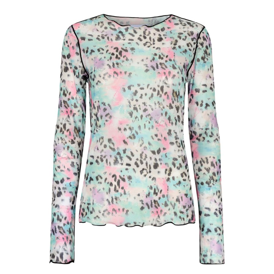 Toppe Moves | Liberte - Mesh Top - Mint Pink Leo