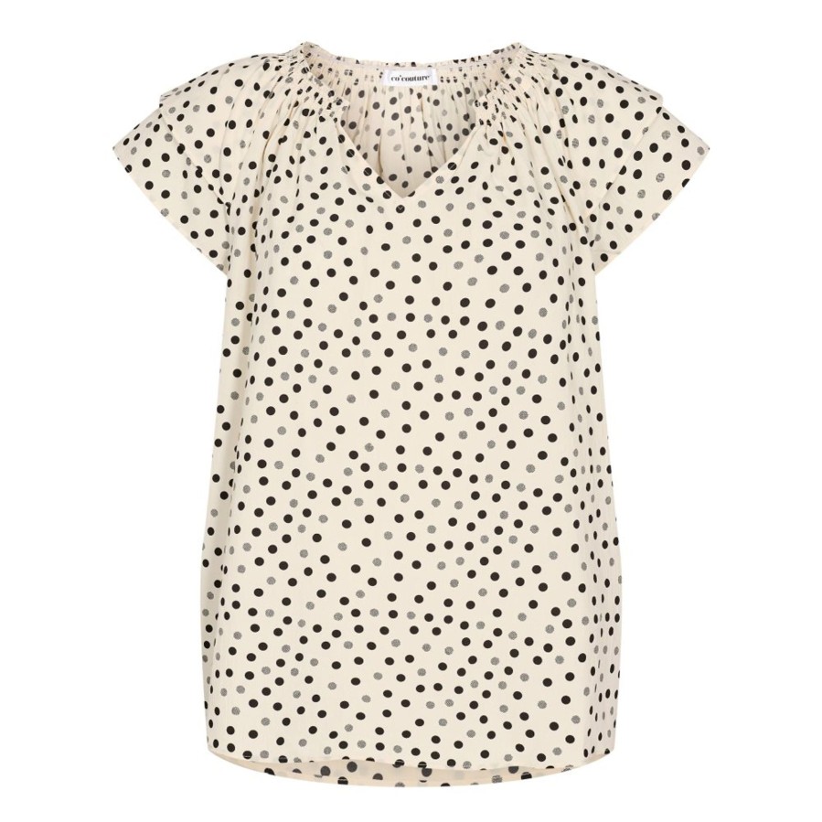 Toppe Copenhagenshoes | Co' Couture - Sunrise Dot Top - Bone