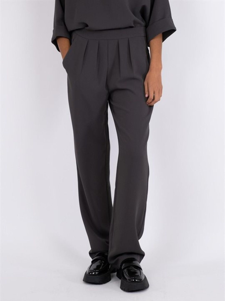 Bukser Neo Noir | Neo Noir - Lotan Crepe Pants - Gra