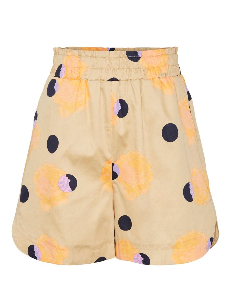 Shorts Y.A.S | Y.A.S - Roxanne Hw Shorts - Sand Orange