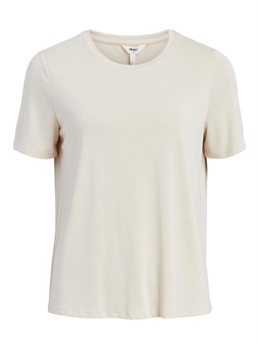 T-Shirt Object | Object - Annie Ss T-Shirt - Creme