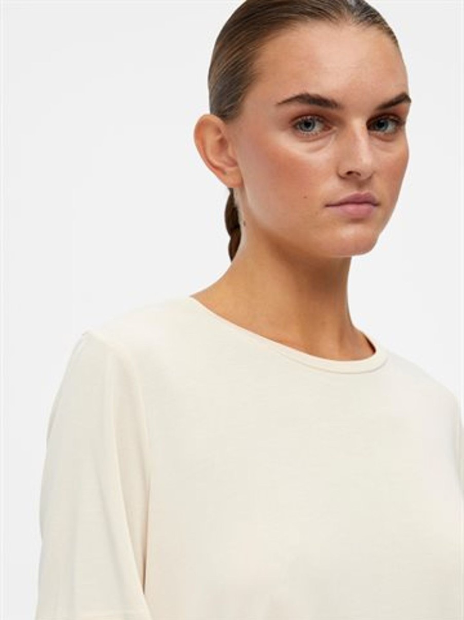 T-Shirt Object | Object - Annie Ss T-Shirt - Creme