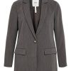 Blazer GOSSIA | Object - Sigrid Ls Blazer - Medium Grey Melange