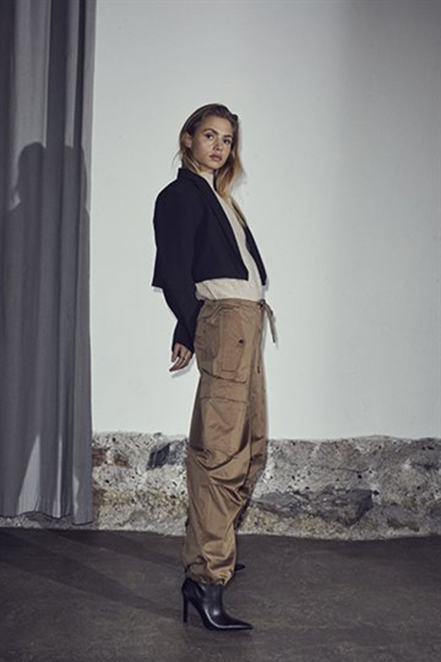 Bukser Co Couture | Co' Couture - Ezra Marshall Baggy Pant - Bison